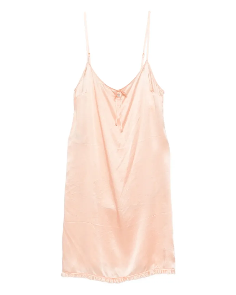 Prada Tie Strap Nightwear Pink