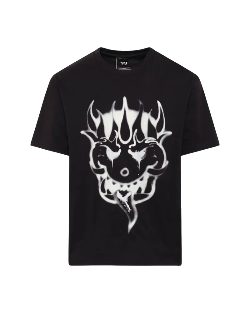 Y-3 Yaksha Graphic-print T-shirt Black