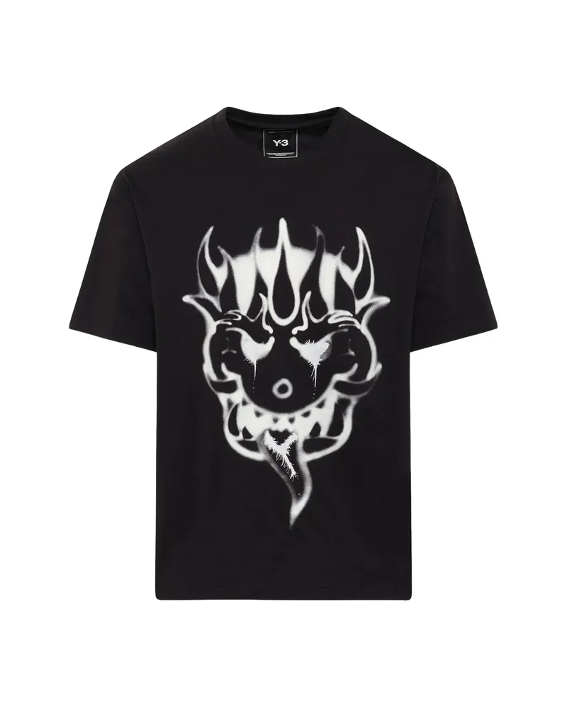 Y-3 Yaksha Graphic-print T-shirt Black