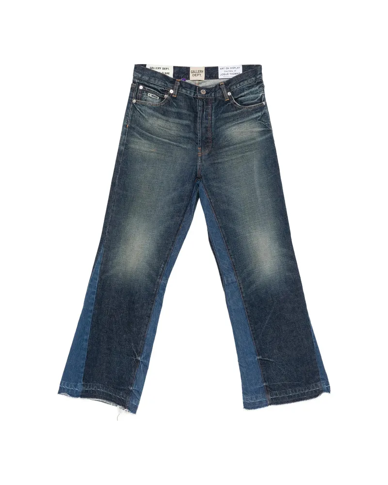 GALLERY DEPT. Belt-loop Logo-patch Jeans Blue