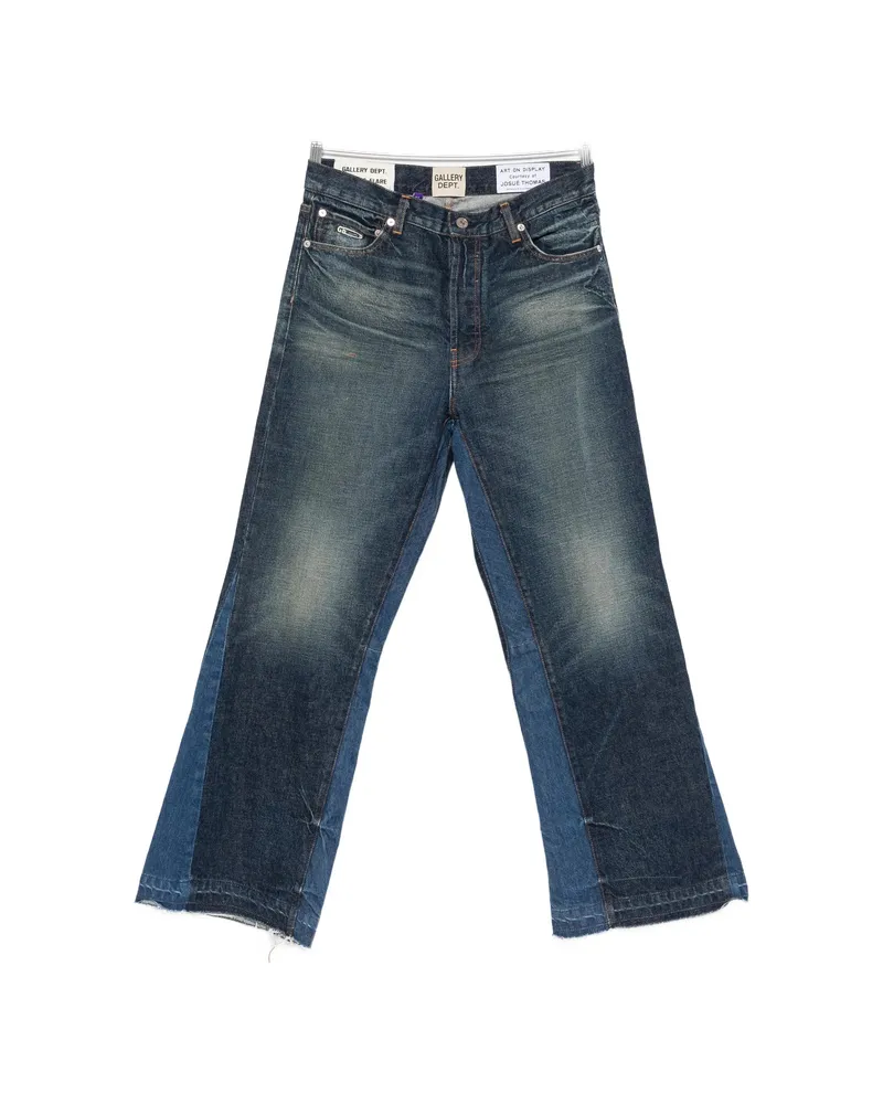 GALLERY DEPT. Belt-loop Logo-patch Jeans Blue