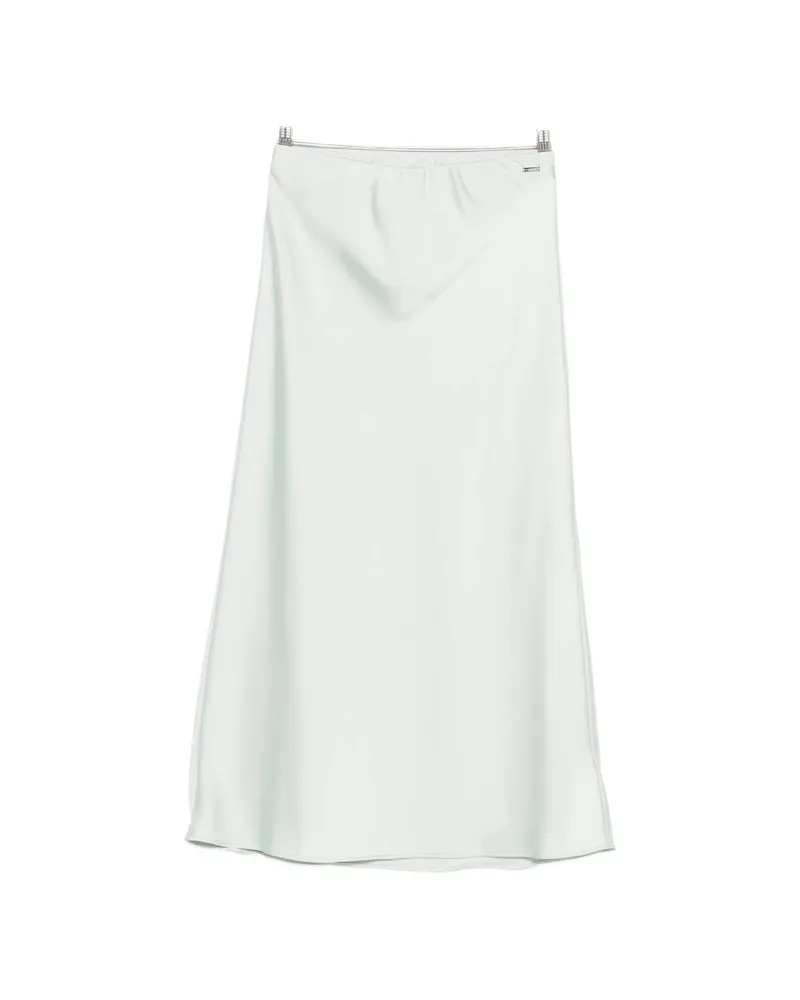 Calvin Klein Plain Midi Skirt Green