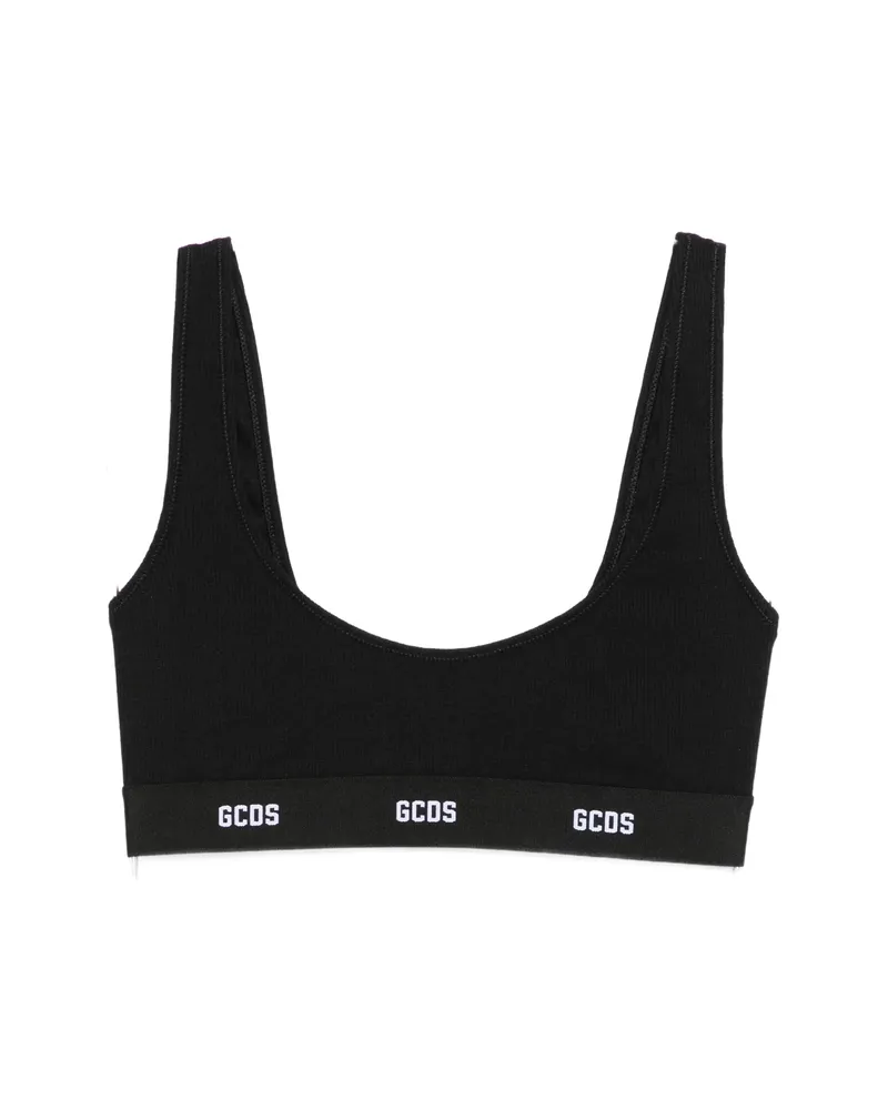 GCDS Logo-band Bralette Black