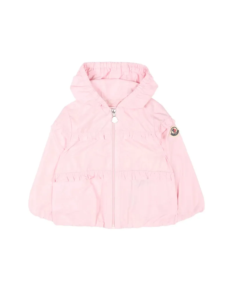 Moncler Ruffled-trim Jacket Pink
