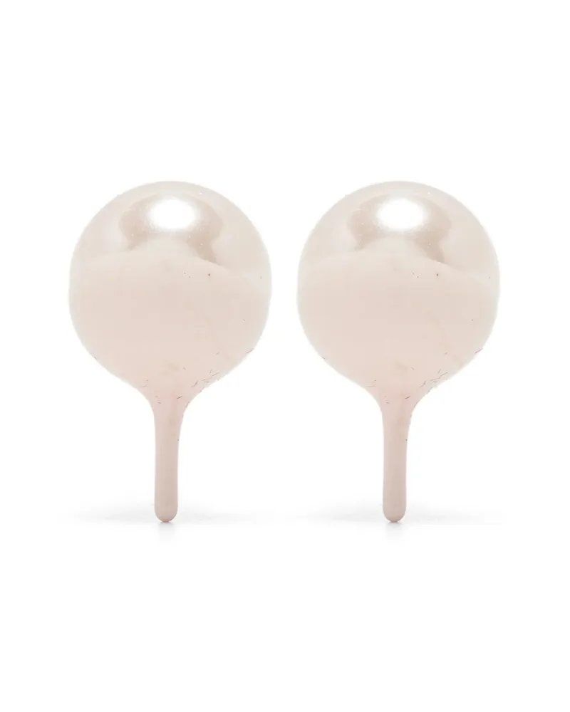 OTTOLINGER Two-tone Pearl Earrings Silver