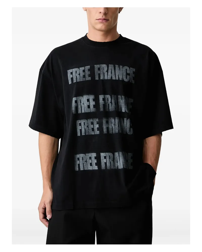 VETEMENTS Slogan-print T-shirt Black