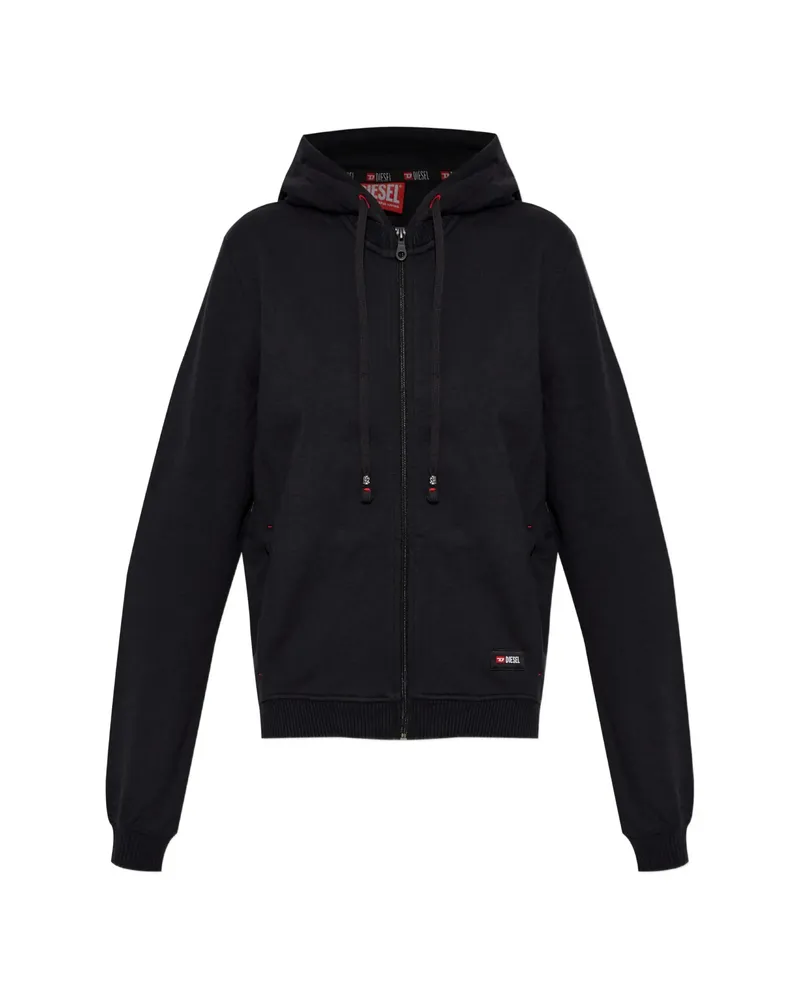 Diesel Harriet D-Core Zip-up Hoodie Black