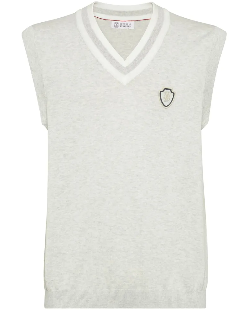Brunello Cucinelli Cotton Vest Grey