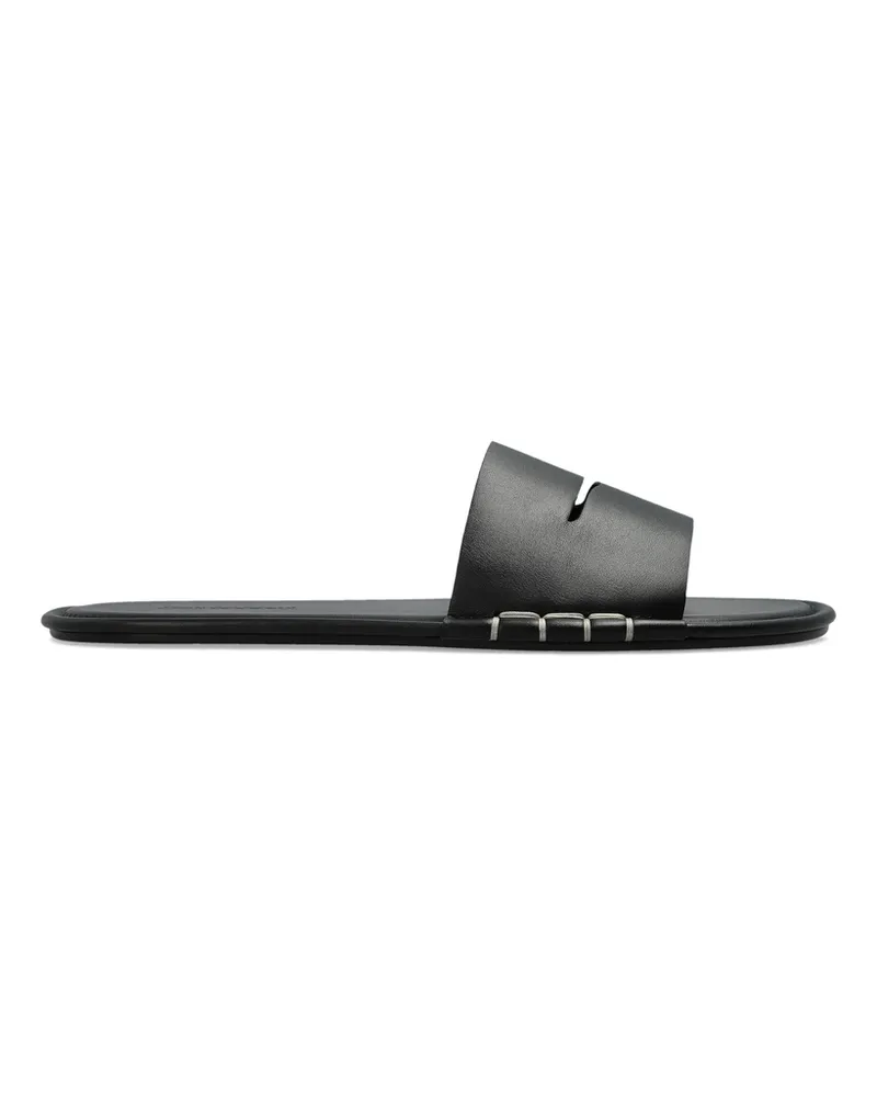 J.W.Anderson Cut-out Detail Leather Sandals Black