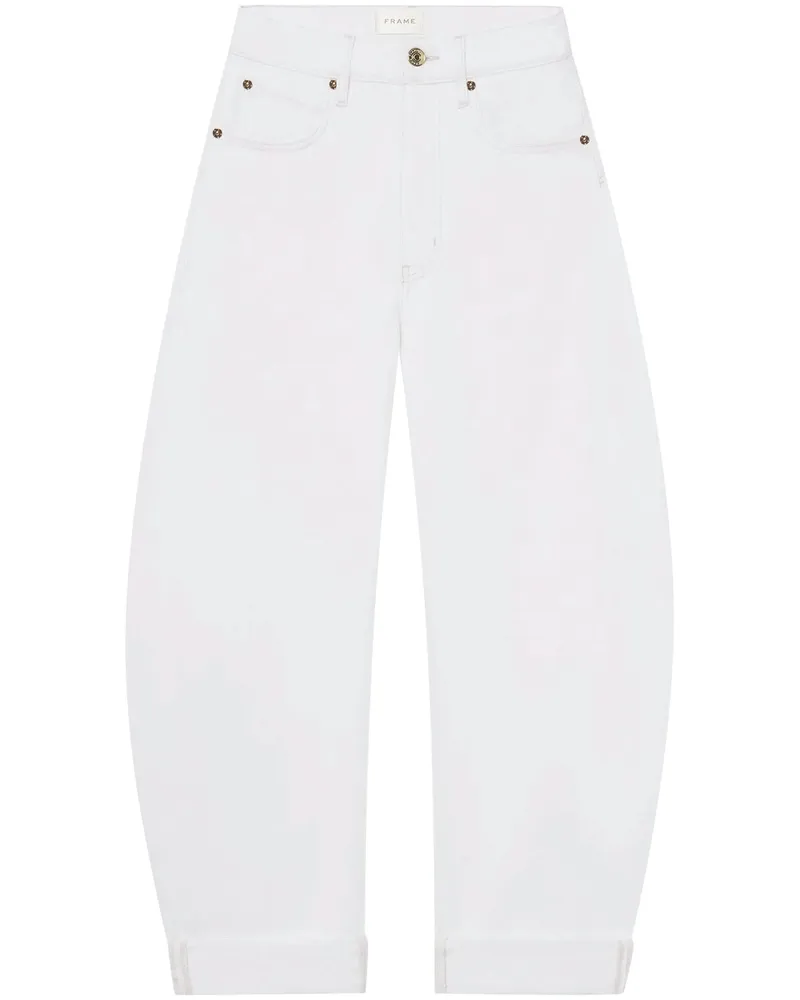 Frame Denim Wide-leg Jeans White