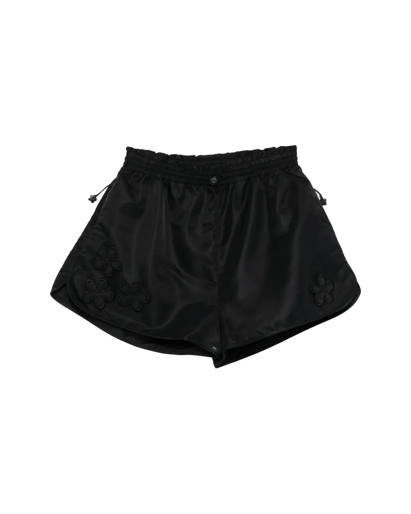 Cecilie Bahnsen Colette Floral-patch Shorts Black