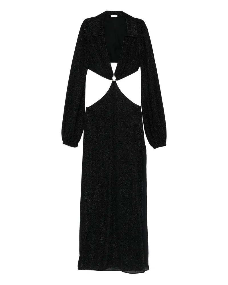 Oséree Cutout Ring Maxi Dress Black