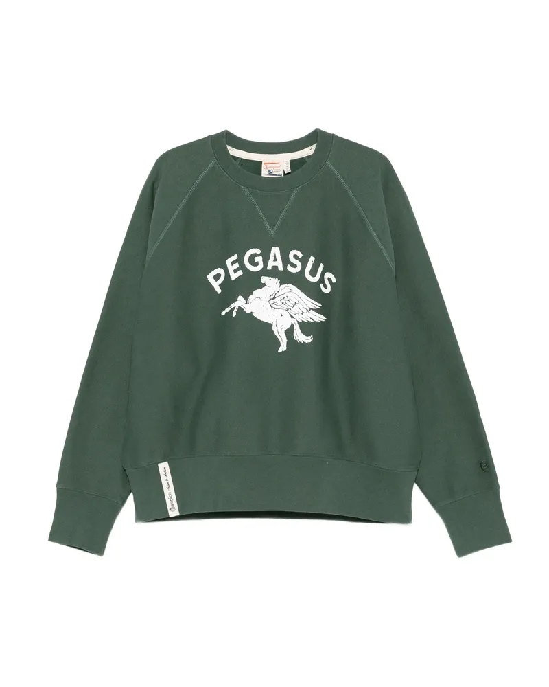 Champion Pegasus-print Sweatshirt Green