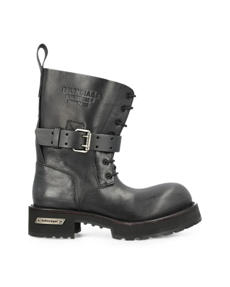 Balenciaga Venom Lace-up Boots Black