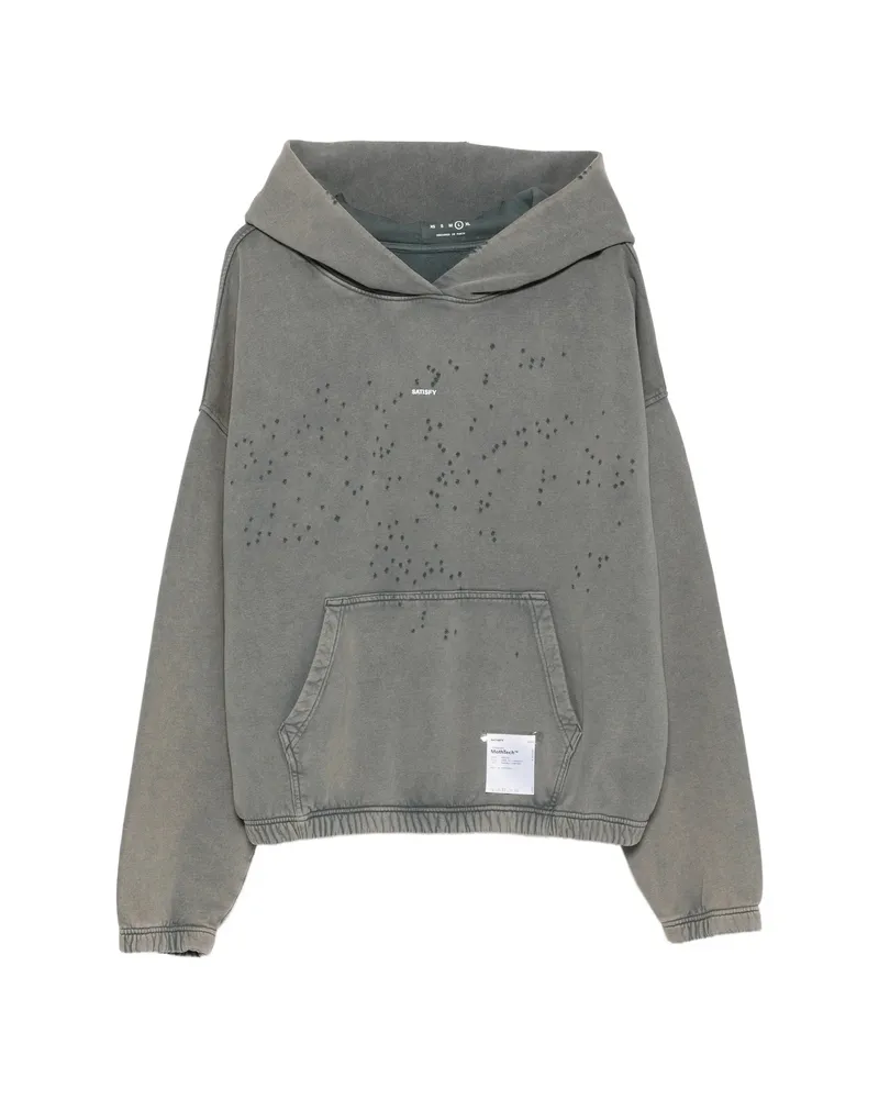 Satisfy Distressed Hoodie Grey