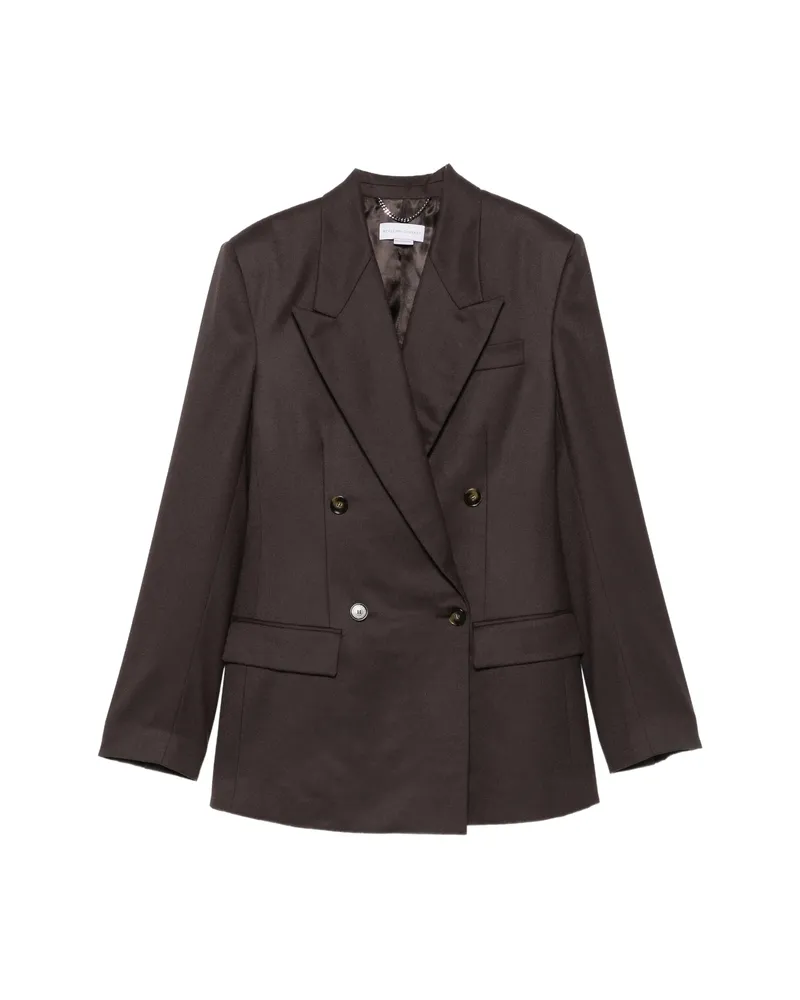 Stella McCartney Double-breasted Peak-lapel Blazer Brown