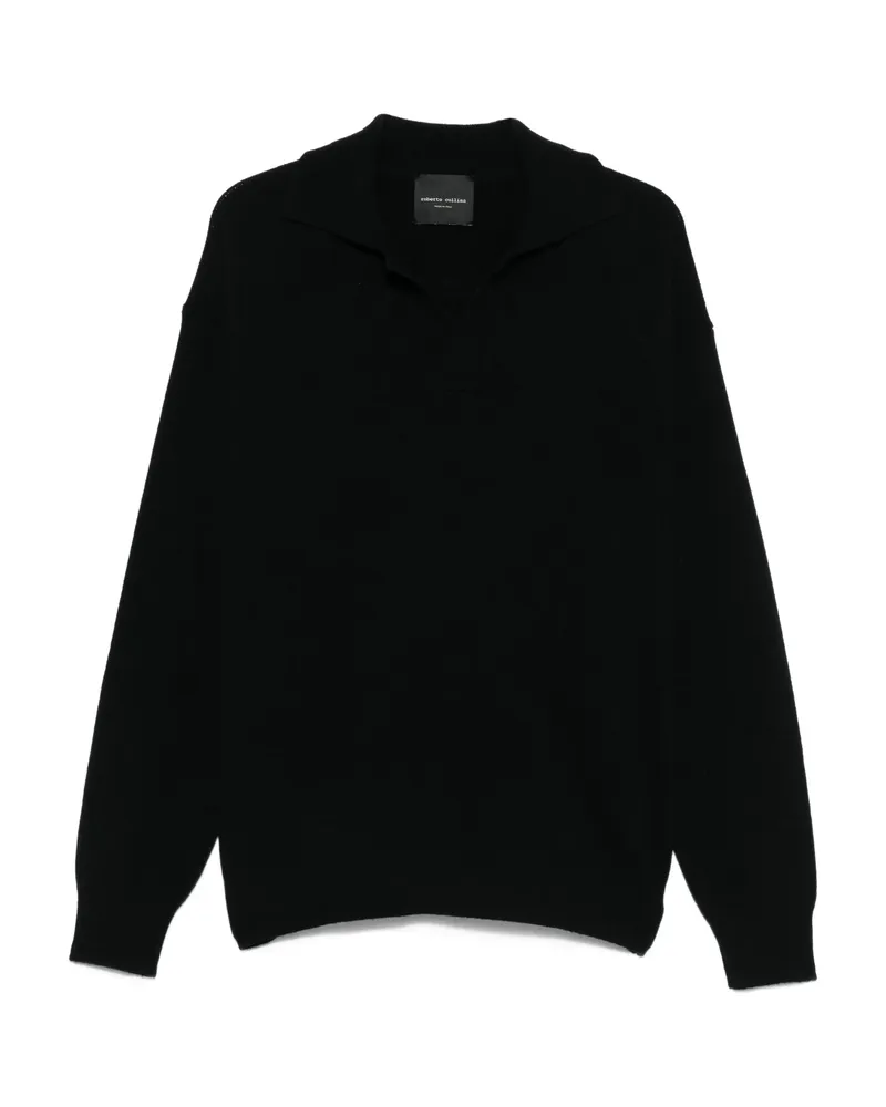 Roberto Collina Polo-neck Sweater Black