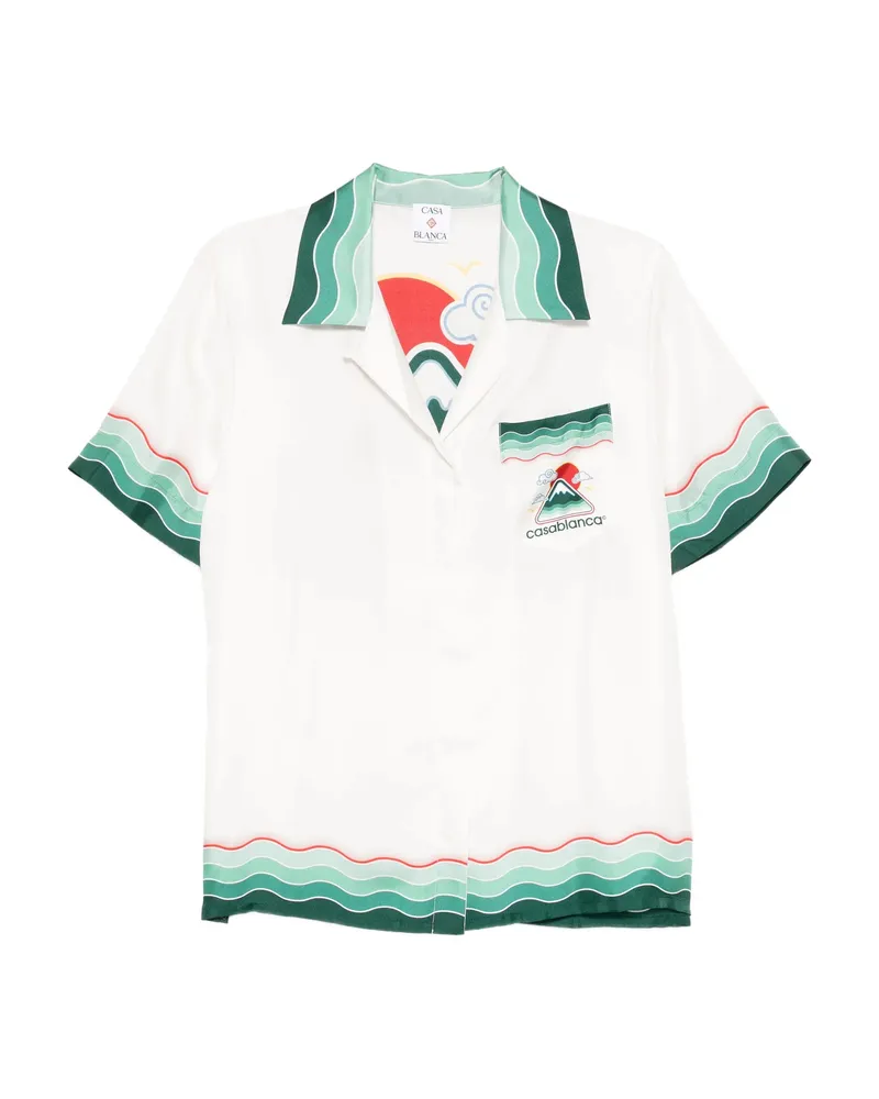 Casablanca Paris Montagne Ondulee Shirt White