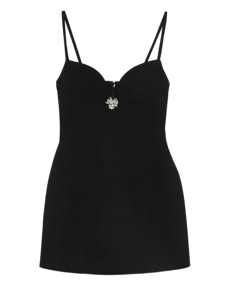 Blumarine Embellished Mini Dress Black