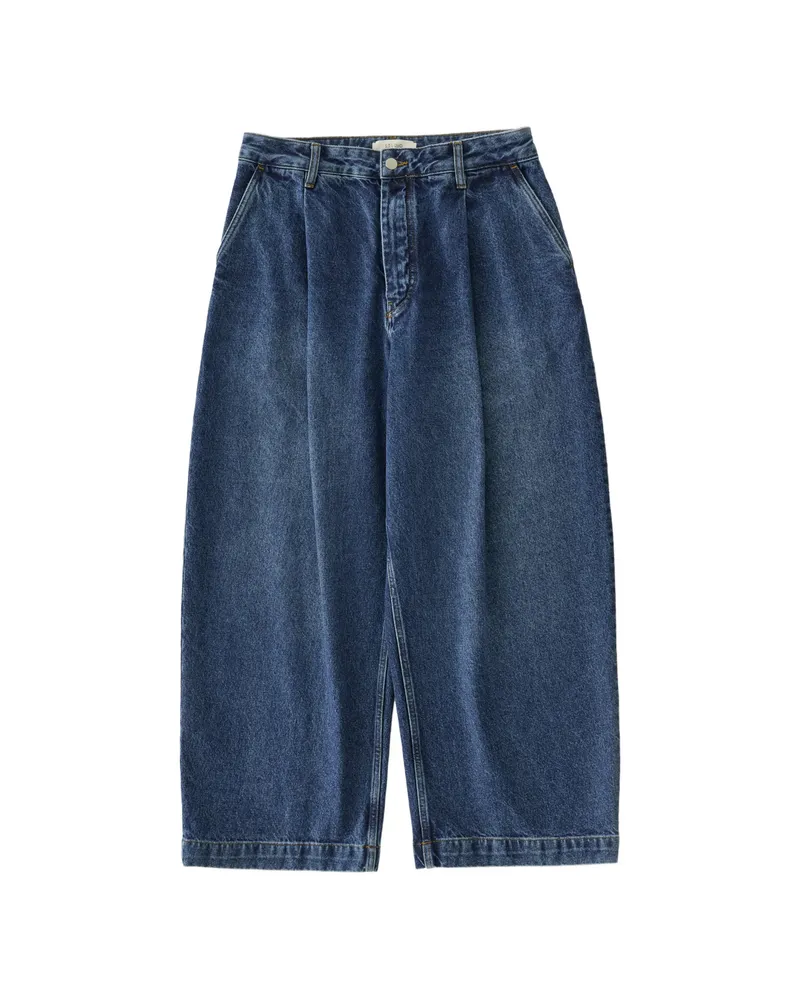 Studio Nicholson Puch Pleat Jeans Blue