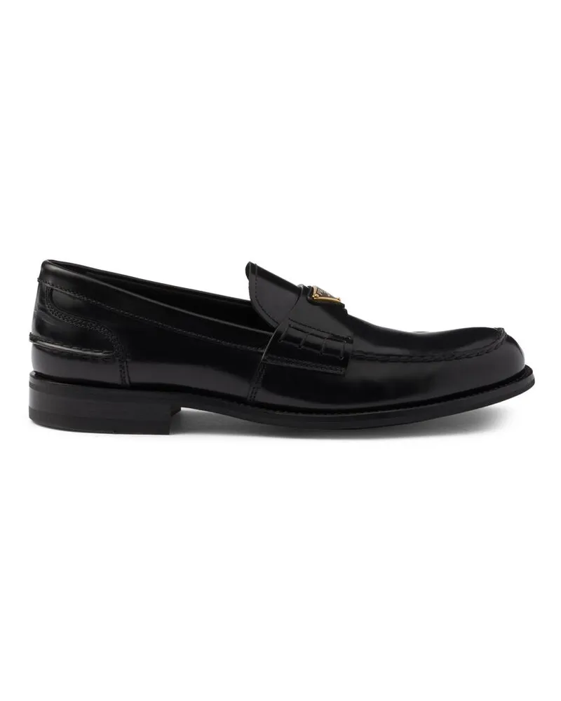 Prada Leather Loafers Black