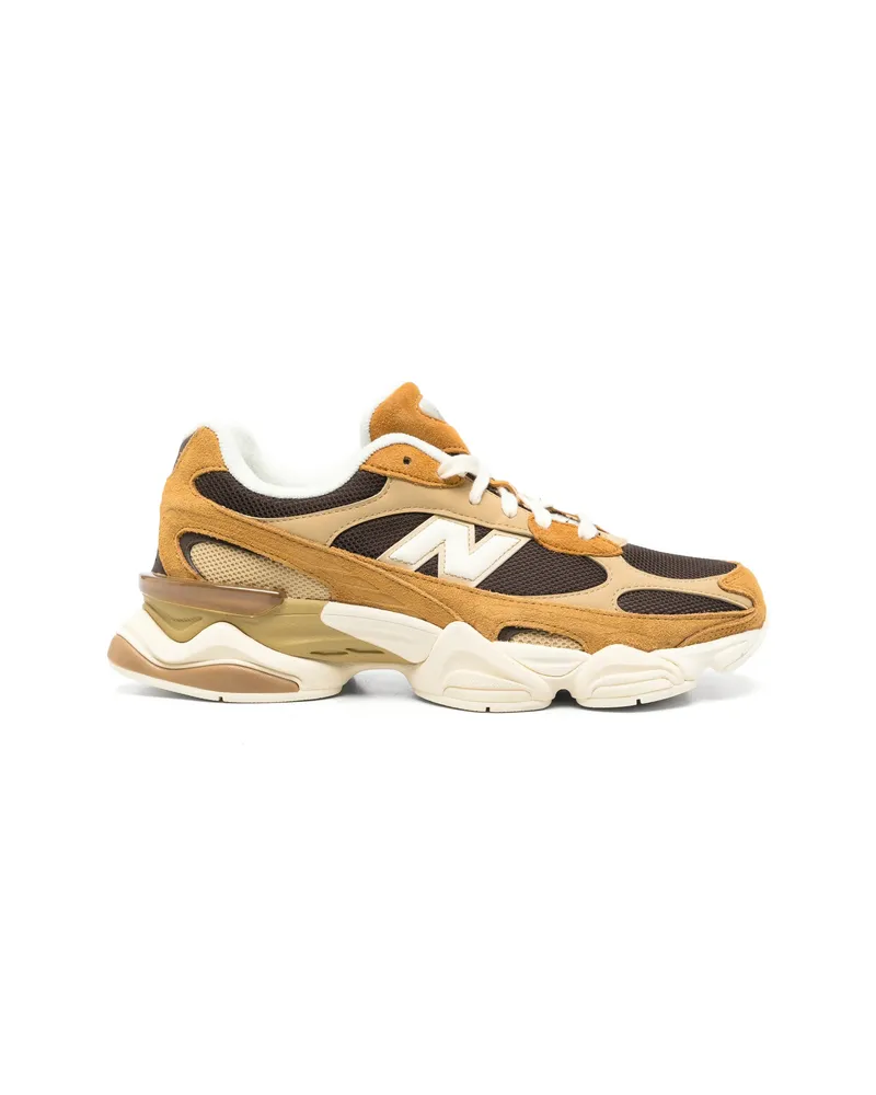 New Balance 9060R Paneled Sneakers Brown