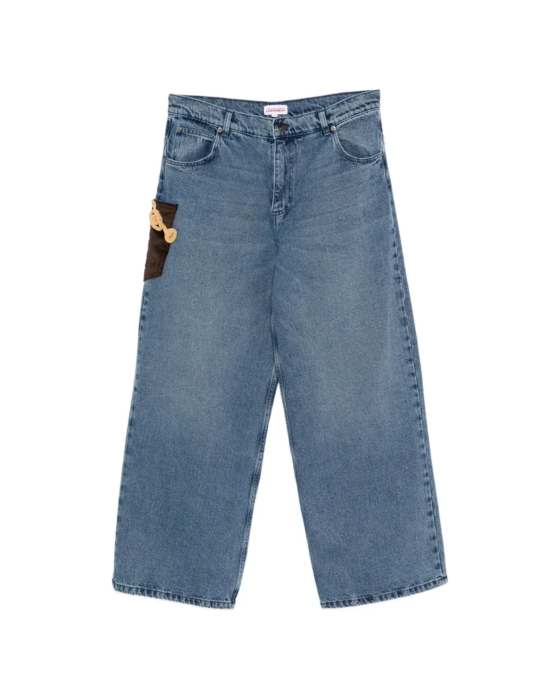 Charles Jeffrey Loverboy Crochet-trumpet Jeans Blue