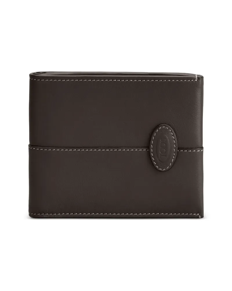 TOD'S Leather Wallet Brown