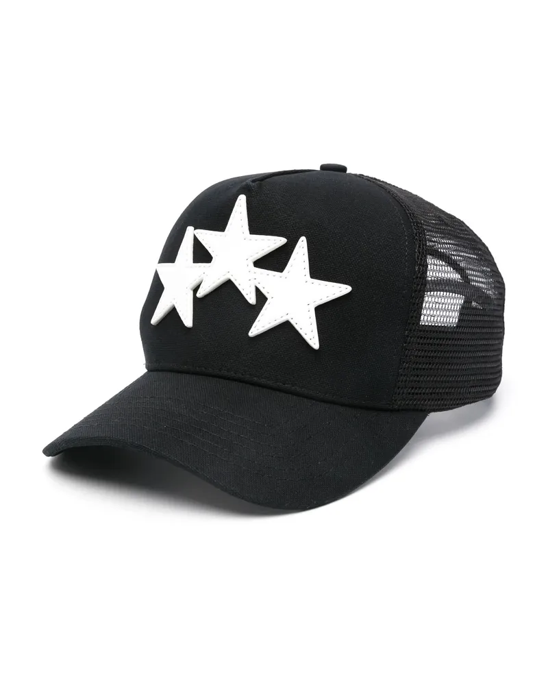 Amiri 3-Star Trucker Hat Black