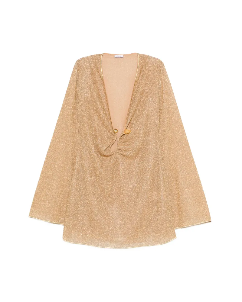 Oséree Stone-embellishment Mini Dress Neutrals