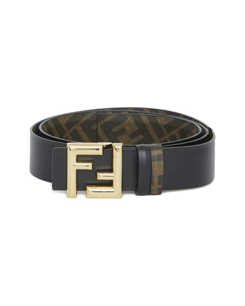 Fendi Reversible FF-buckle Belt Brown