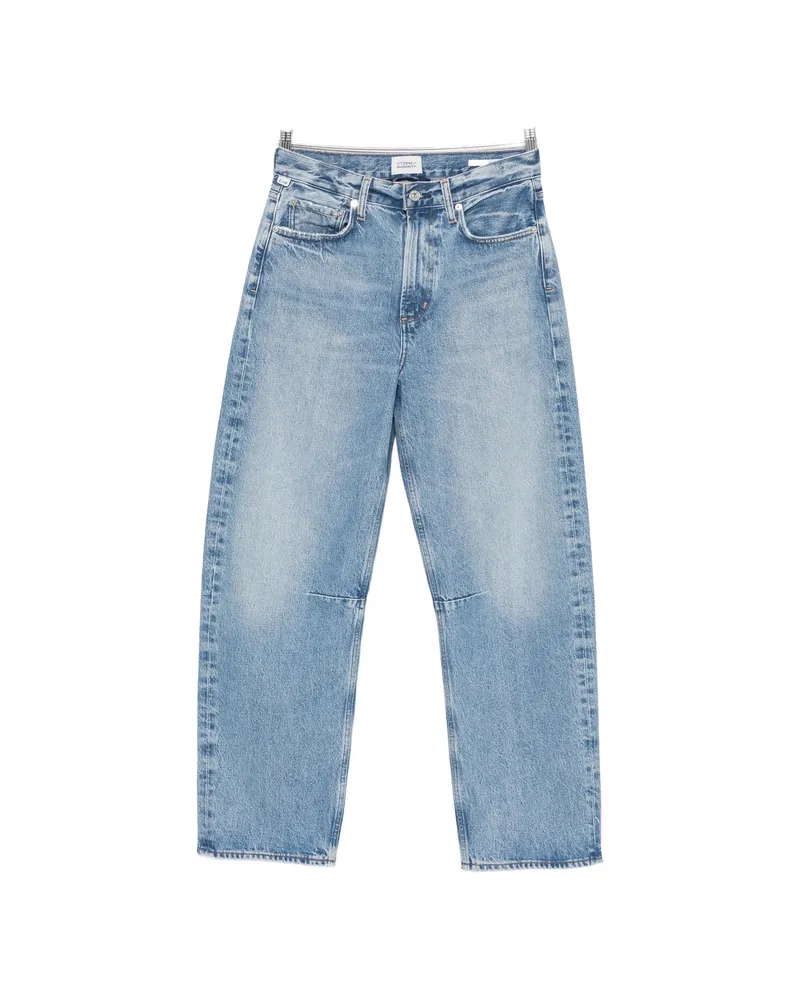 Citizens of humanity Miro Faded-effect Wide-leg Jeans Blue