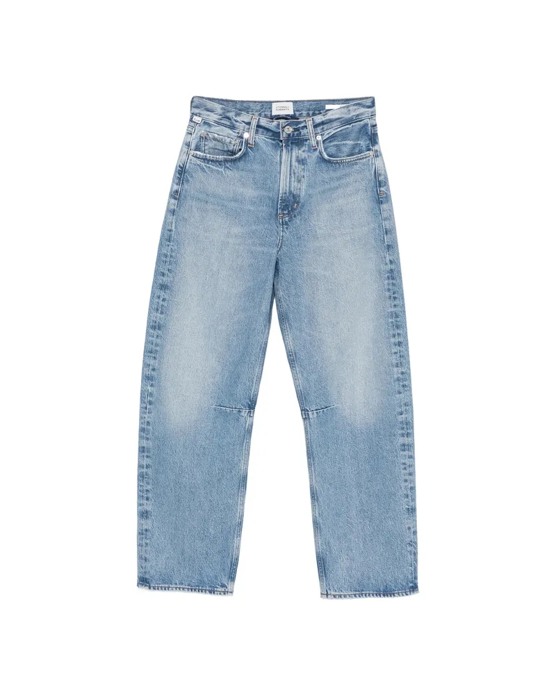 Citizens of humanity Miro Faded-effect Wide-leg Jeans Blue