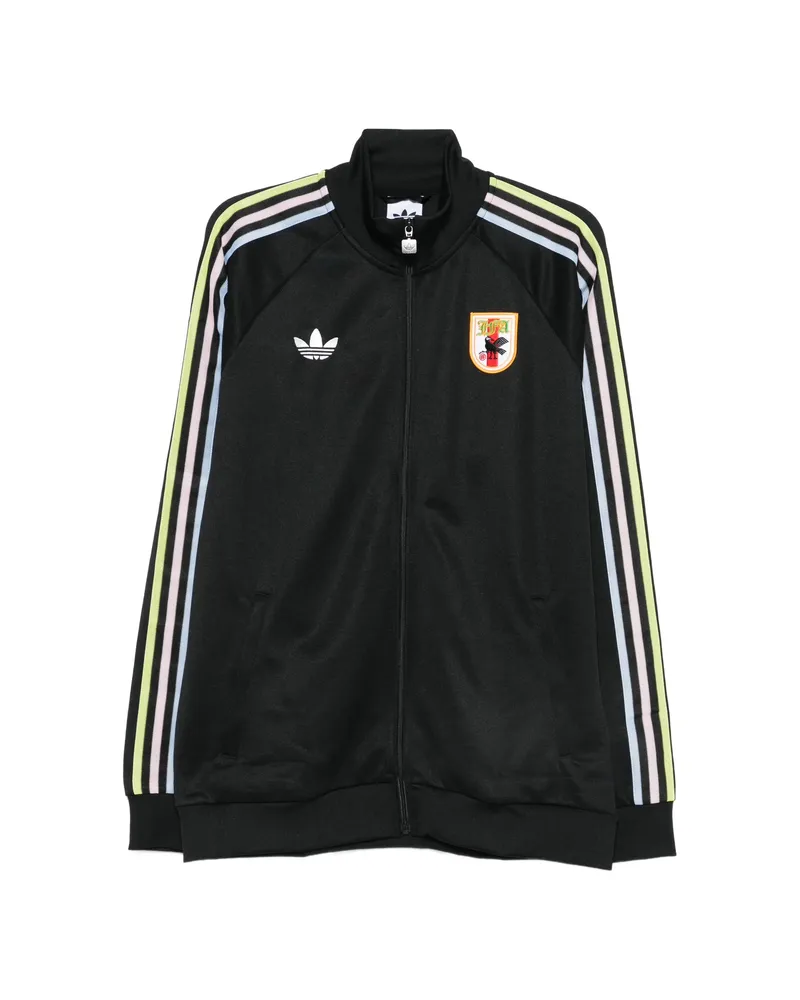 adidas X JFA Striped-detal Zip-fastening Sweatshirt Black