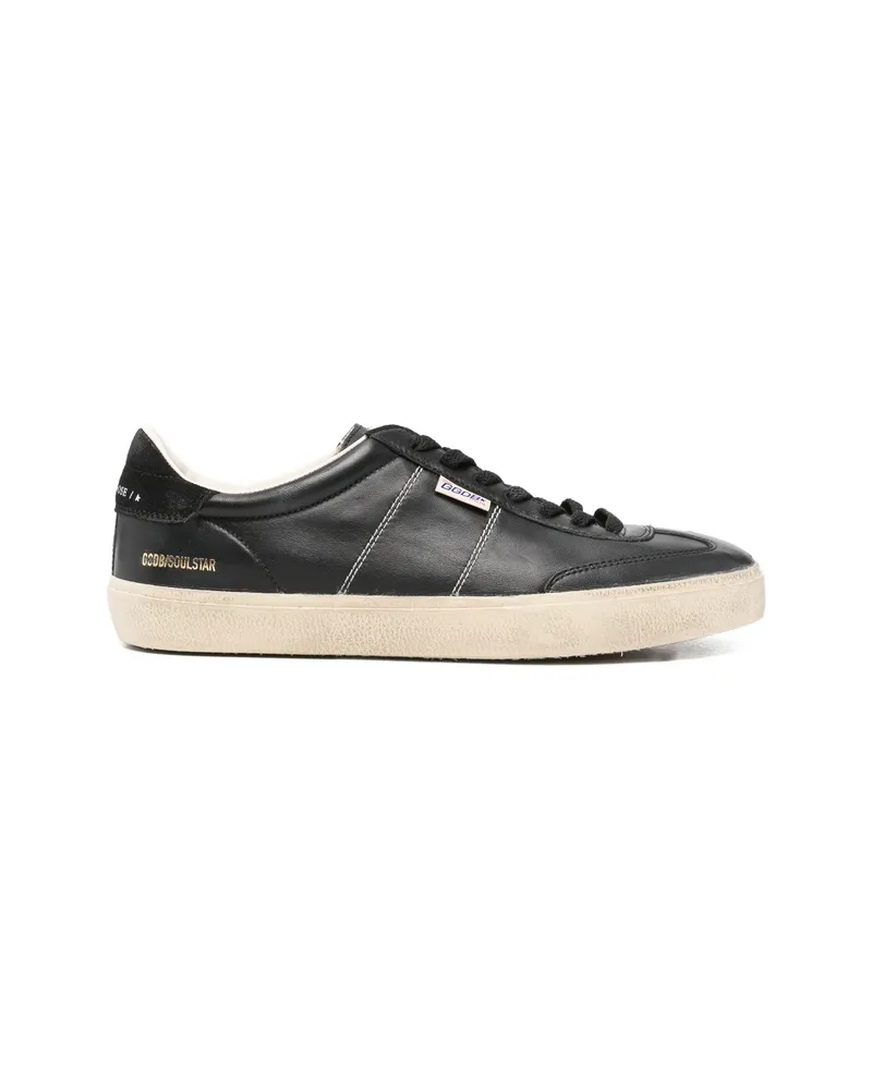 Golden Goose Logo-patch Lace-up Sneakers Black