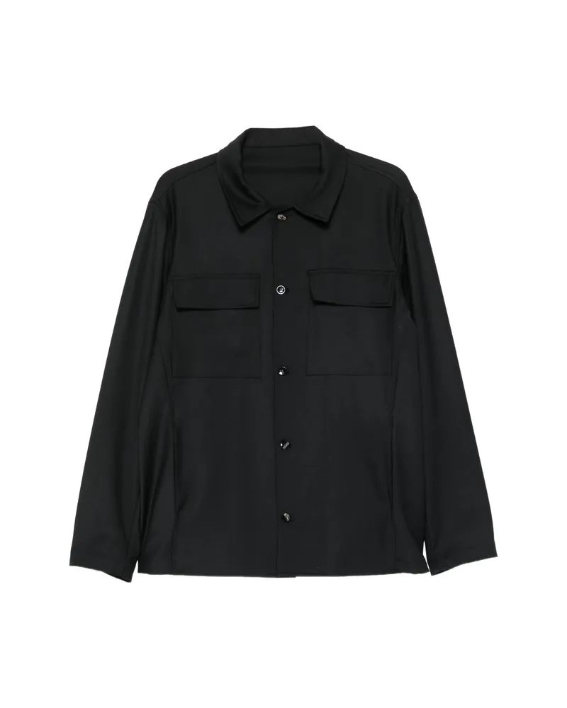 ERALDO Button-fastening Chest-pocket Jacket Black