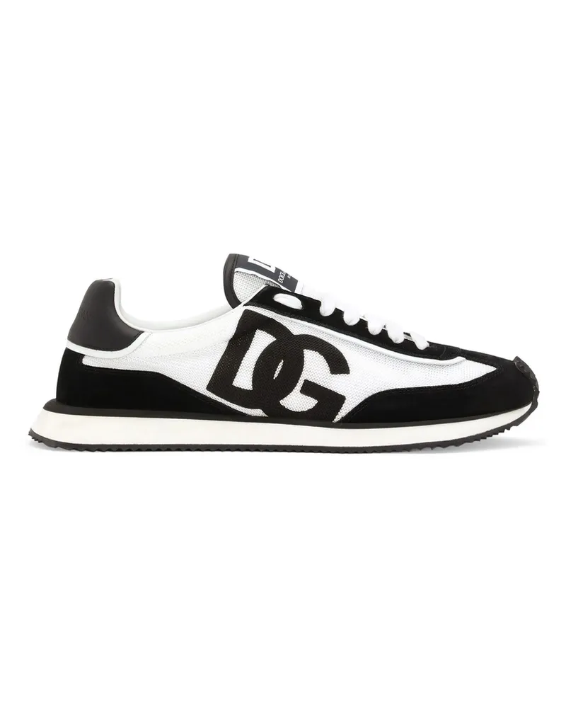 Dolce & Gabbana Cushion Mixed-material Sneakers Black