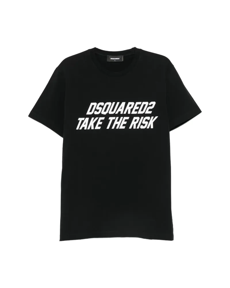 Dsquared2 Slogan-print T-shirt Black