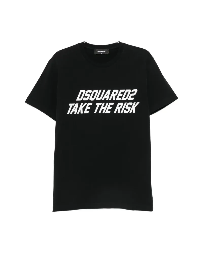 Dsquared2 Slogan-print T-shirt Black