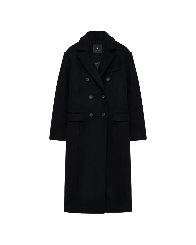 Anine Bing Sali Maxi Coat - Black Black