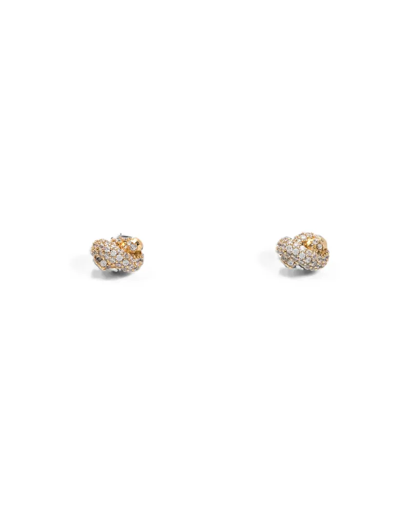 Kate Spade Sailor's Knot Crystal-embellished Earrings Gold