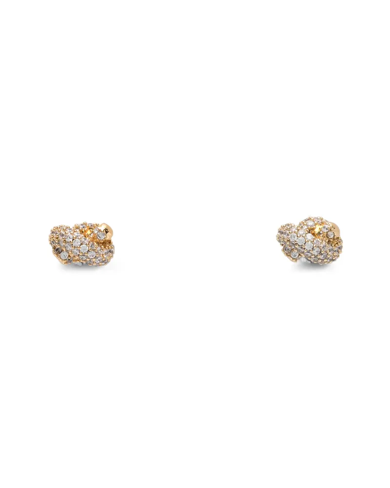 Kate Spade Sailor's Knot Crystal-embellished Earrings Gold