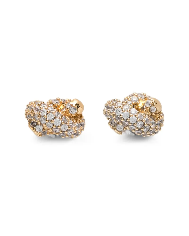 Kate Spade Sailor's Knot Crystal-embellished Earrings Gold