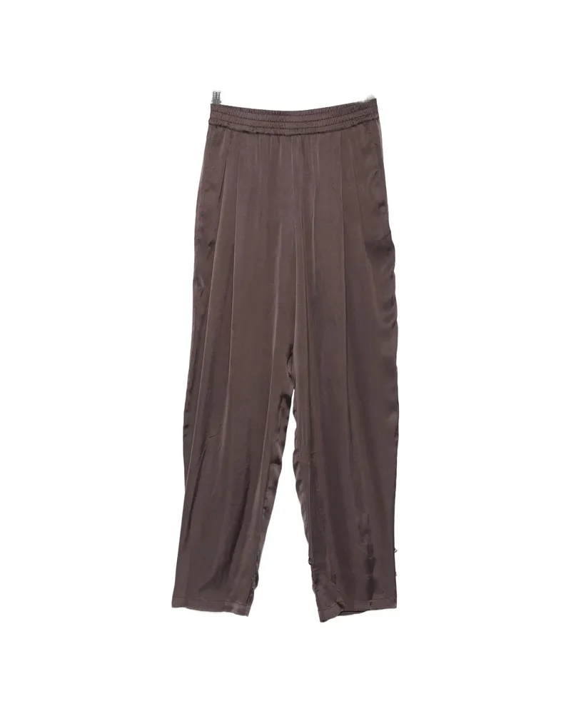 ANDAMANE Renee Elasticated-waistband Trousers Brown