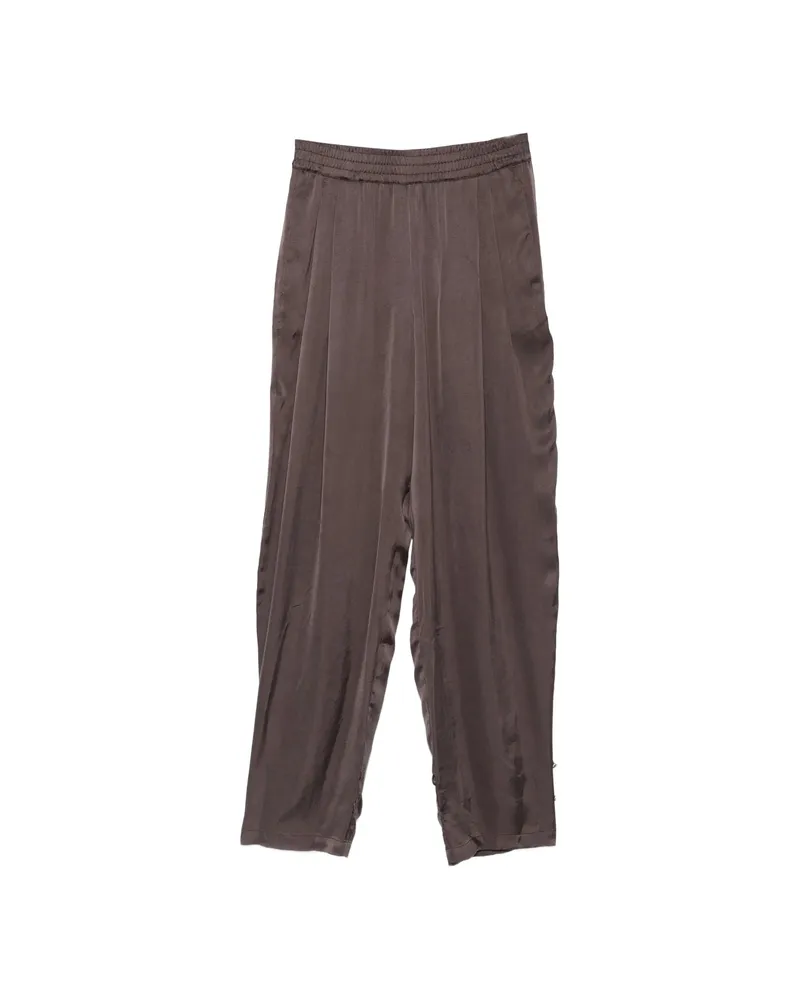 ANDAMANE Renee Elasticated-waistband Trousers Brown