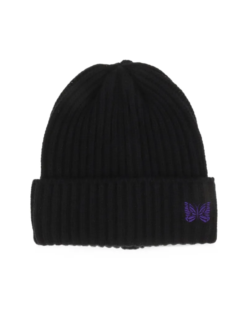 NEEDLES Wool Beanie Hat Black