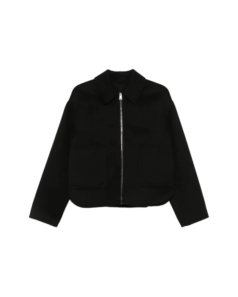 Fendi Zip-up Patch-pocket Jacket Black