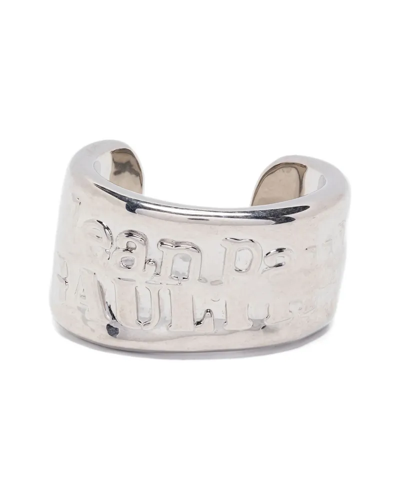 Jean Paul Gaultier Engraved-logo Bracelet Silver