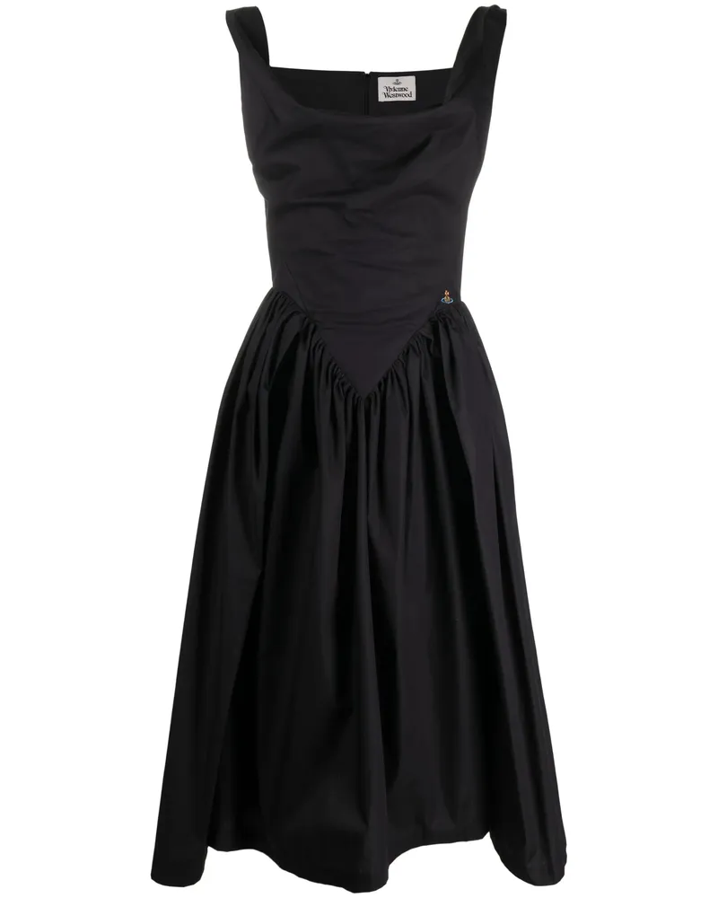 Vivienne Westwood Cowl-neck Corset Dress Black