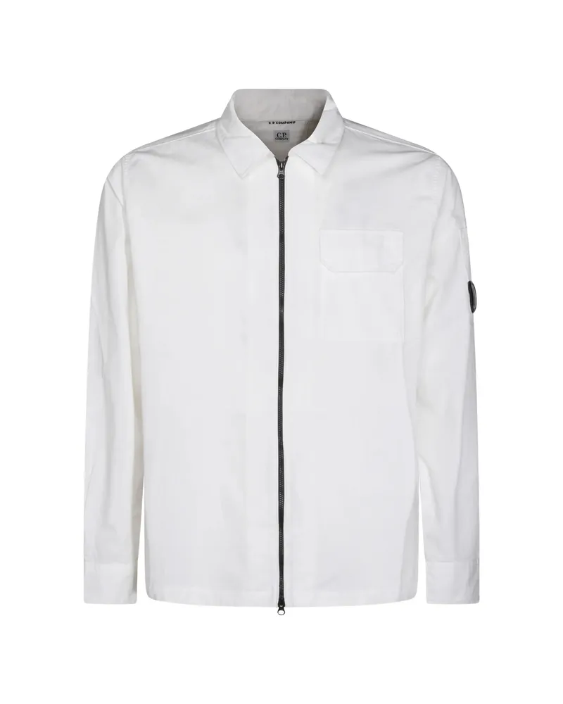 C.P. Company C. p. Company Zip-fastening Shirt White
